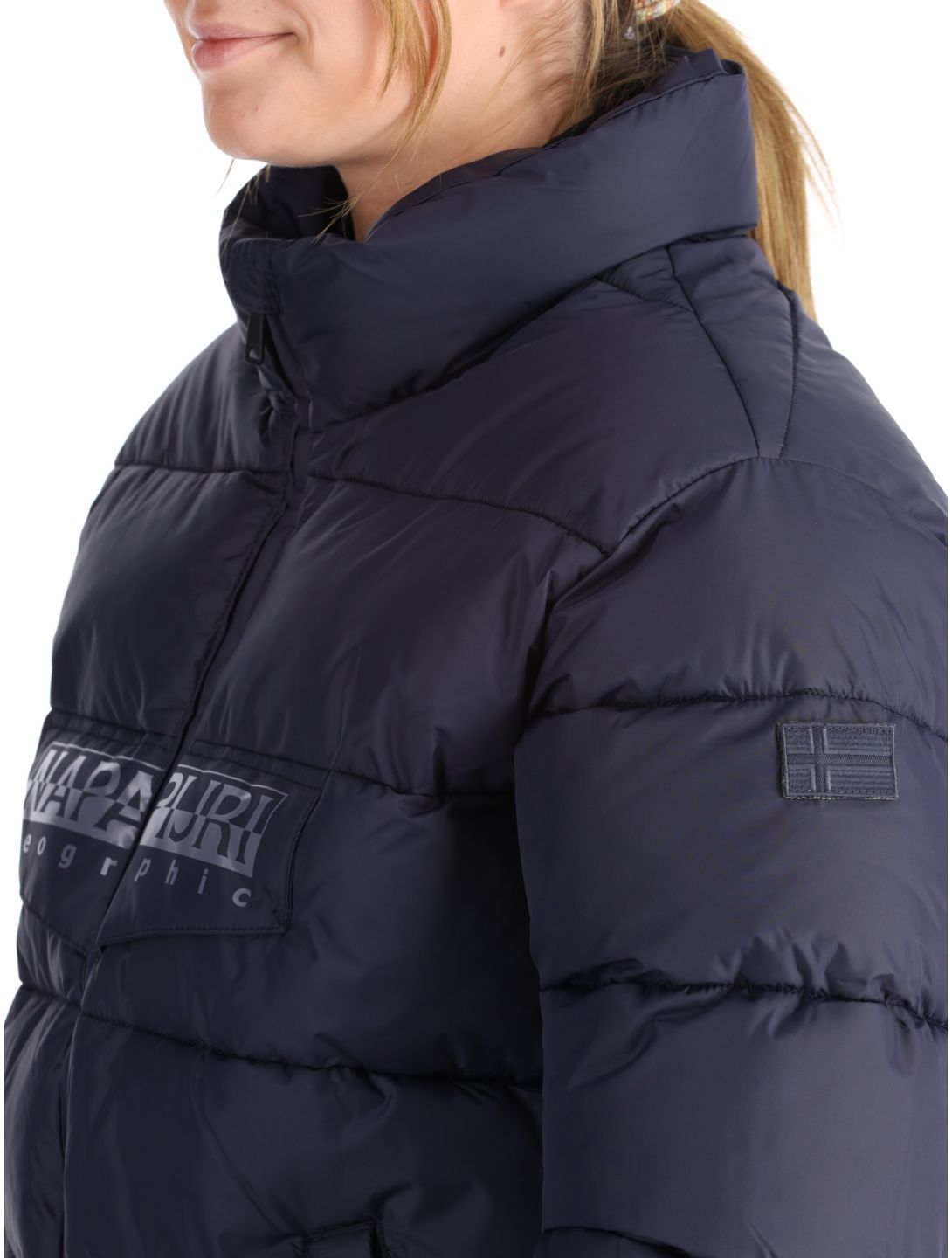 Puffer open W ski-jas dames
