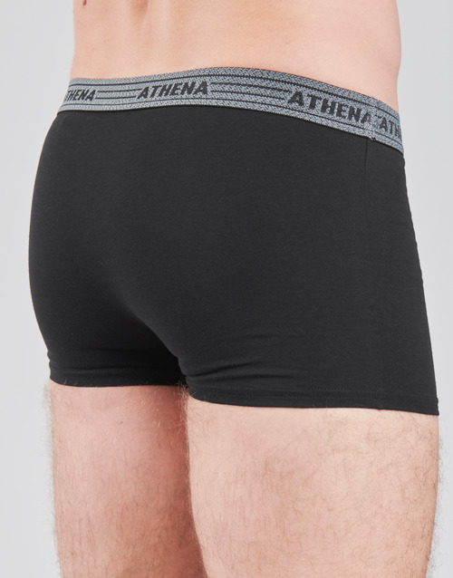 Athena - BASIC COTON  X4 - Gris foncé / Noir / Blanc / Noir