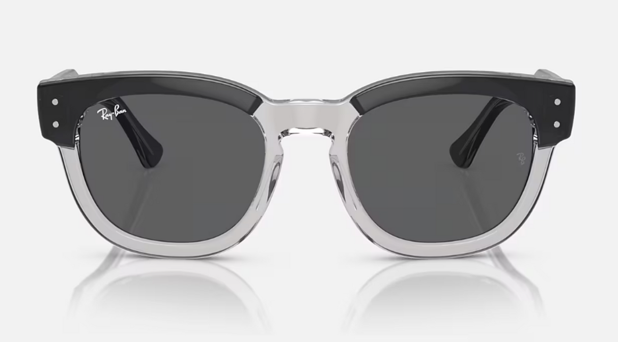 Ray-Ban<br>Mega Hawkeye Dark Gray On Transparent Gray