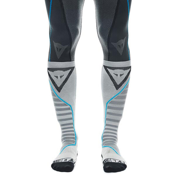 Dainese - Chaussettes Dry Long Sock Blanc / Gris Clair