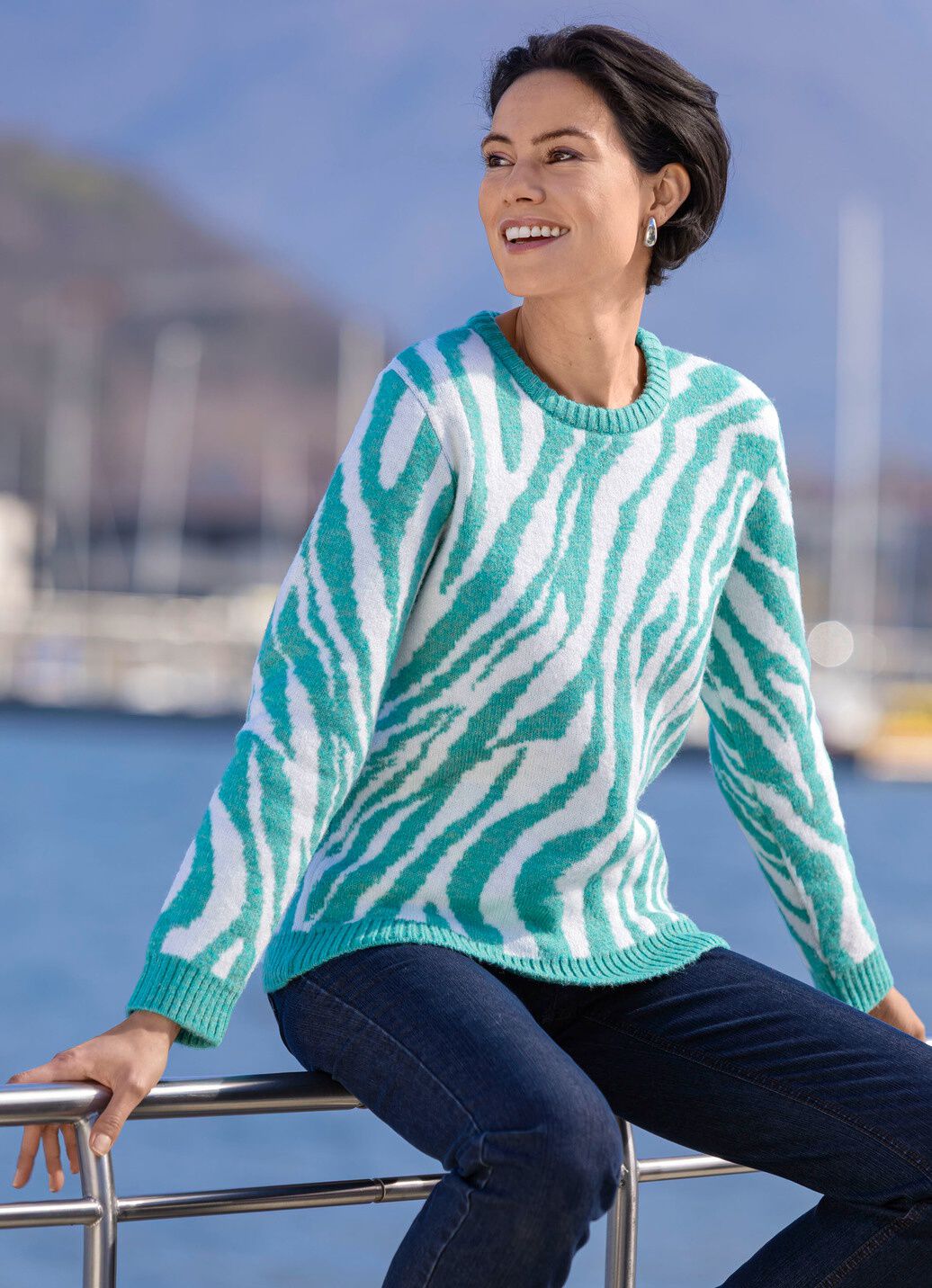 Pullover mit flauschig weichem Griff