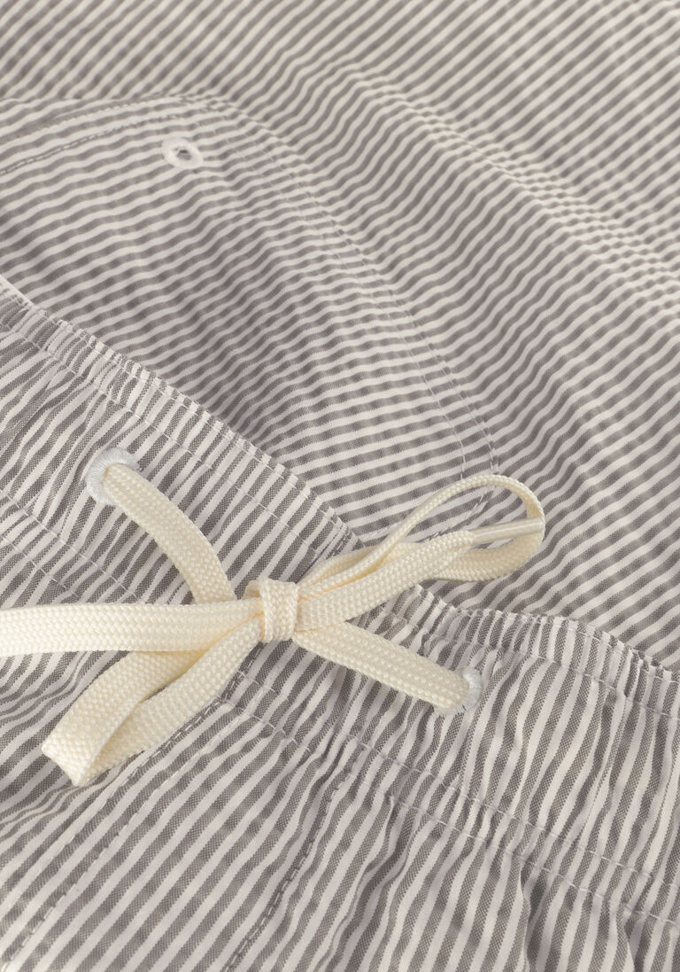 SELECTED HOMME blauw/wit gestreepte selected homme  slhcooper seersucker swimshorts