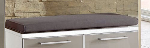 VOSS Sitzkissen SANTINA Stoffbezug taupe 80 x 38 cm