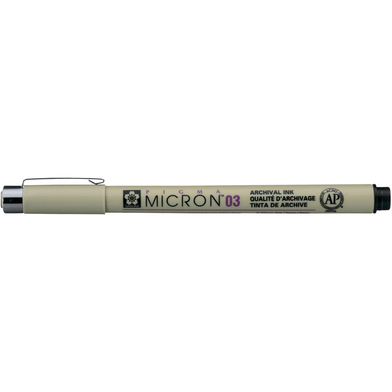 Sakura Fineliner Pigma Micron XSDK03, 0.35 mm, schwarz