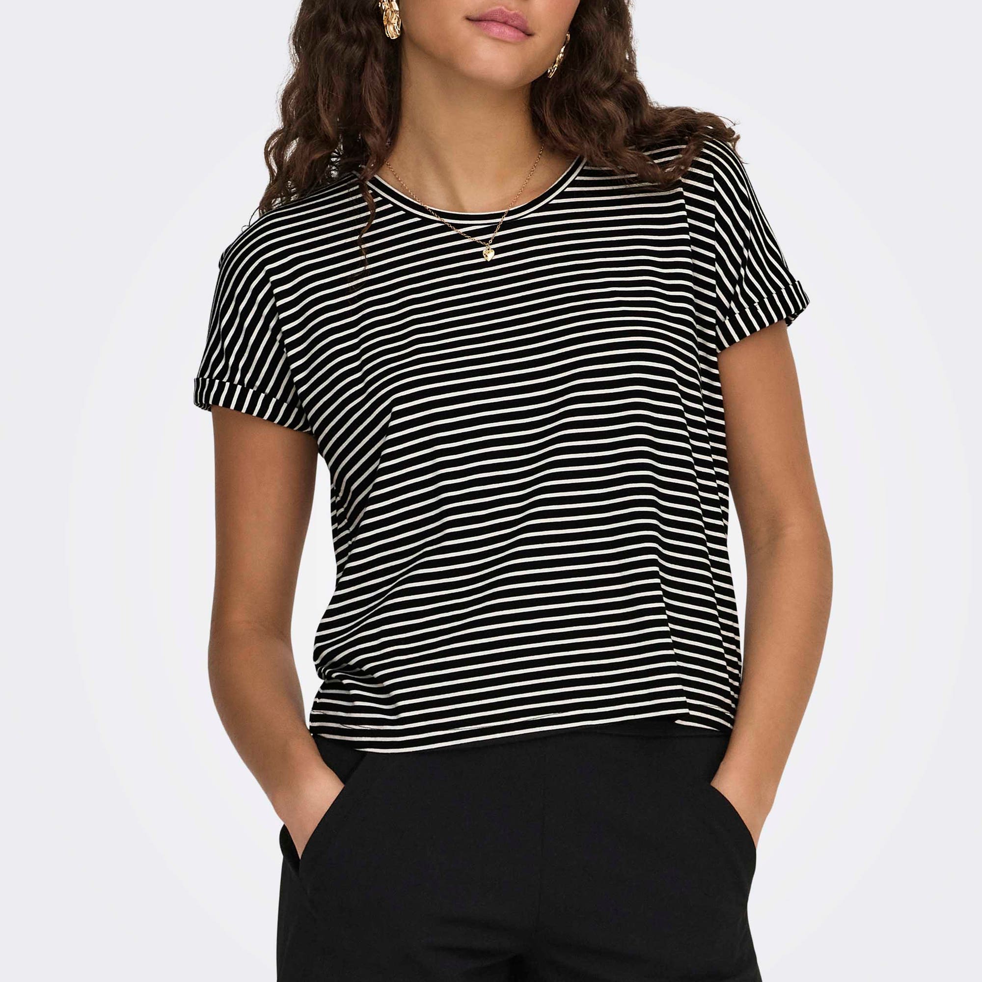 T-shirt Femme bleu marine