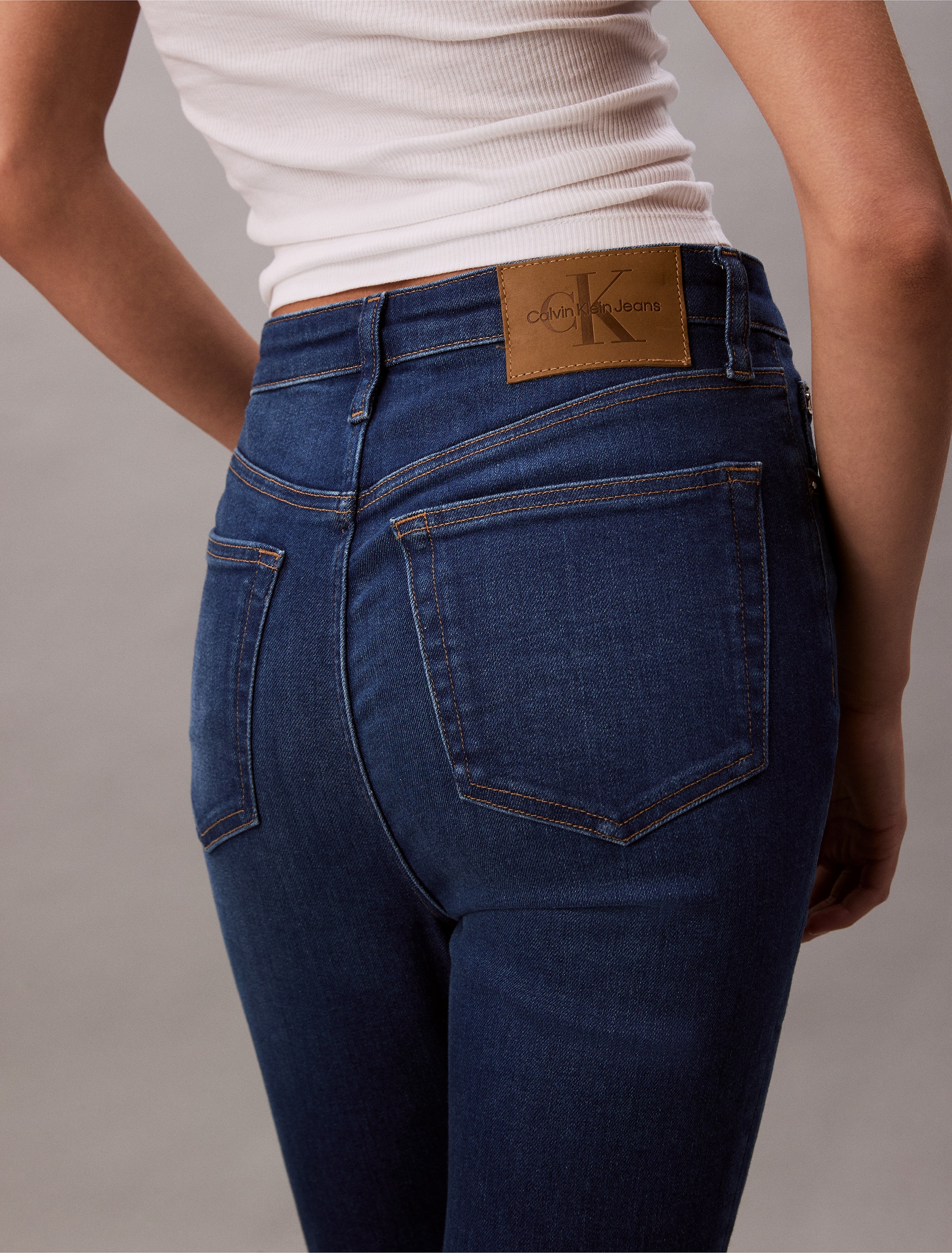 Calvin Klein Jeans Skinny-fit-Jeans »HGH RS SKNNY ANKL JN« Mit Gürtelschlaufen