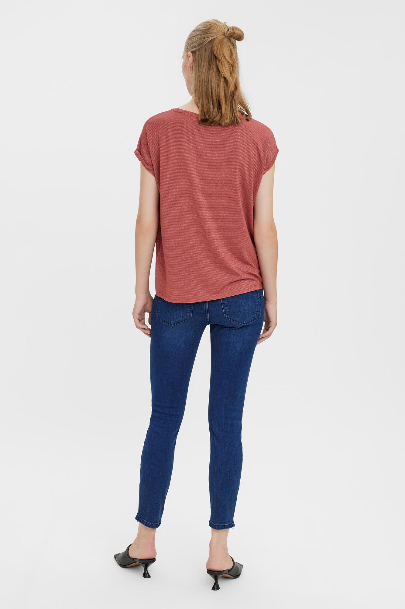 Camiseta básica Lürex - Vermelha