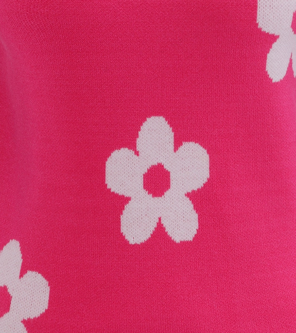 Aniston SELECTED Strickpullover , mit eingestricktem Blumenmuster allover - NEUE KOLLKTION