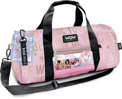 WOW Generation Duffelbag med Stoffmerker, Rosa