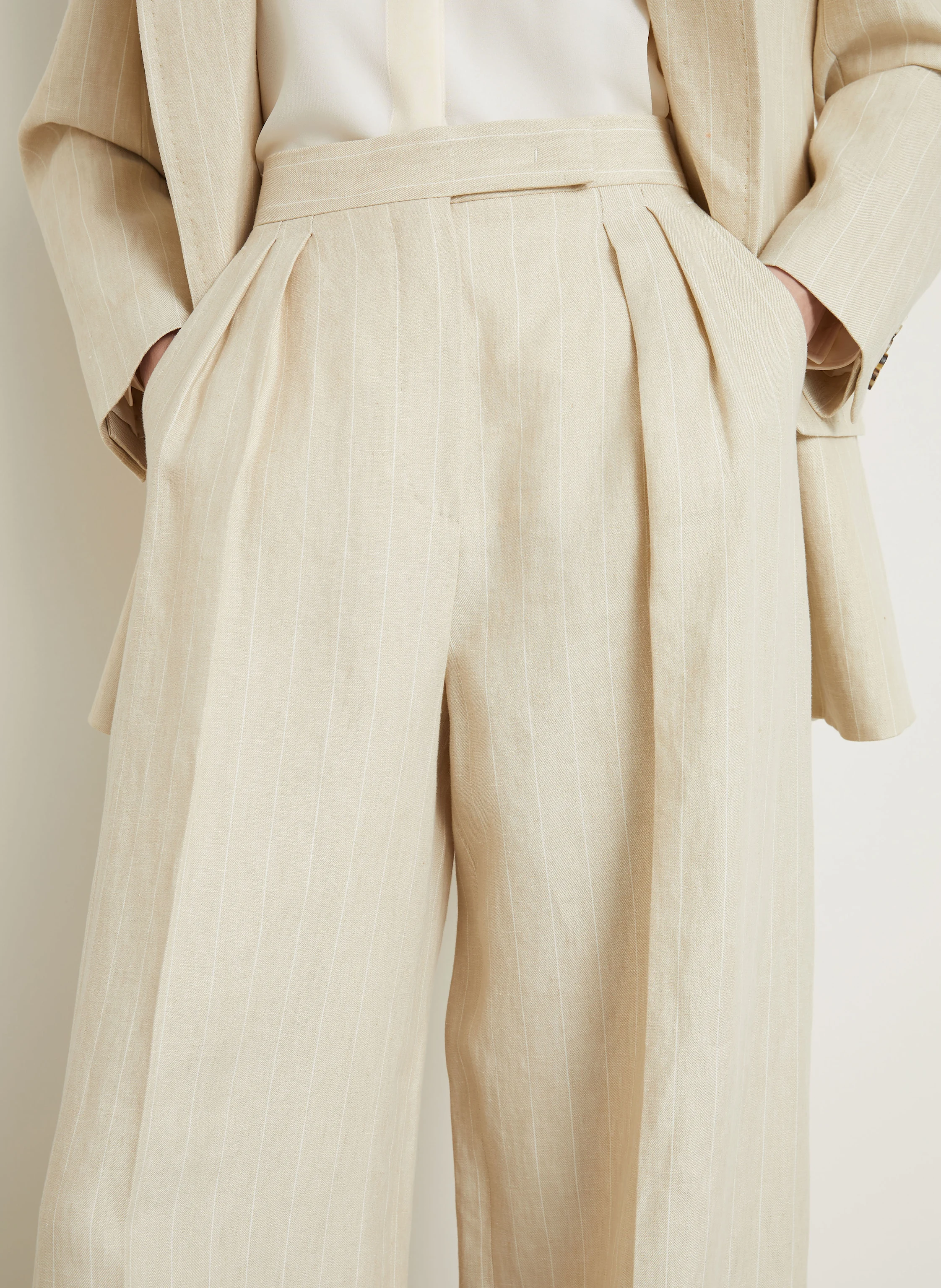 Max Mara Marlenehose RAUCHE aus Leinen