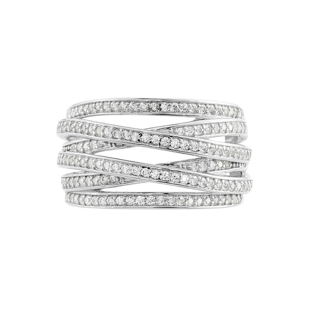Bague Caledonia Argent Blanc Oxyde De Zirconium