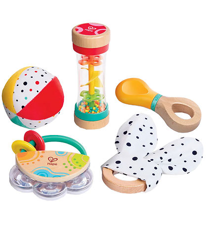 Hape Motorikspielzeug - 5 in 1 Sensorik-Set für Babys
