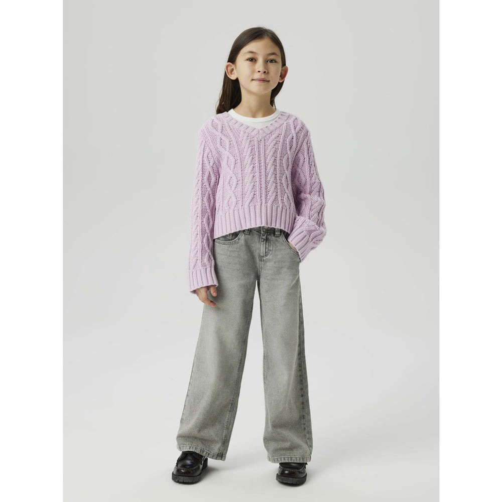 Køb Name It Winsome Orchid Tanna Kort Loose Strik
