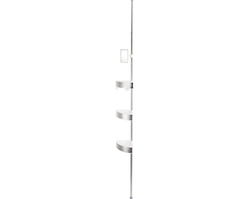 form&style telescopische hoekplank, 3 niveaus, inclusief spiegel