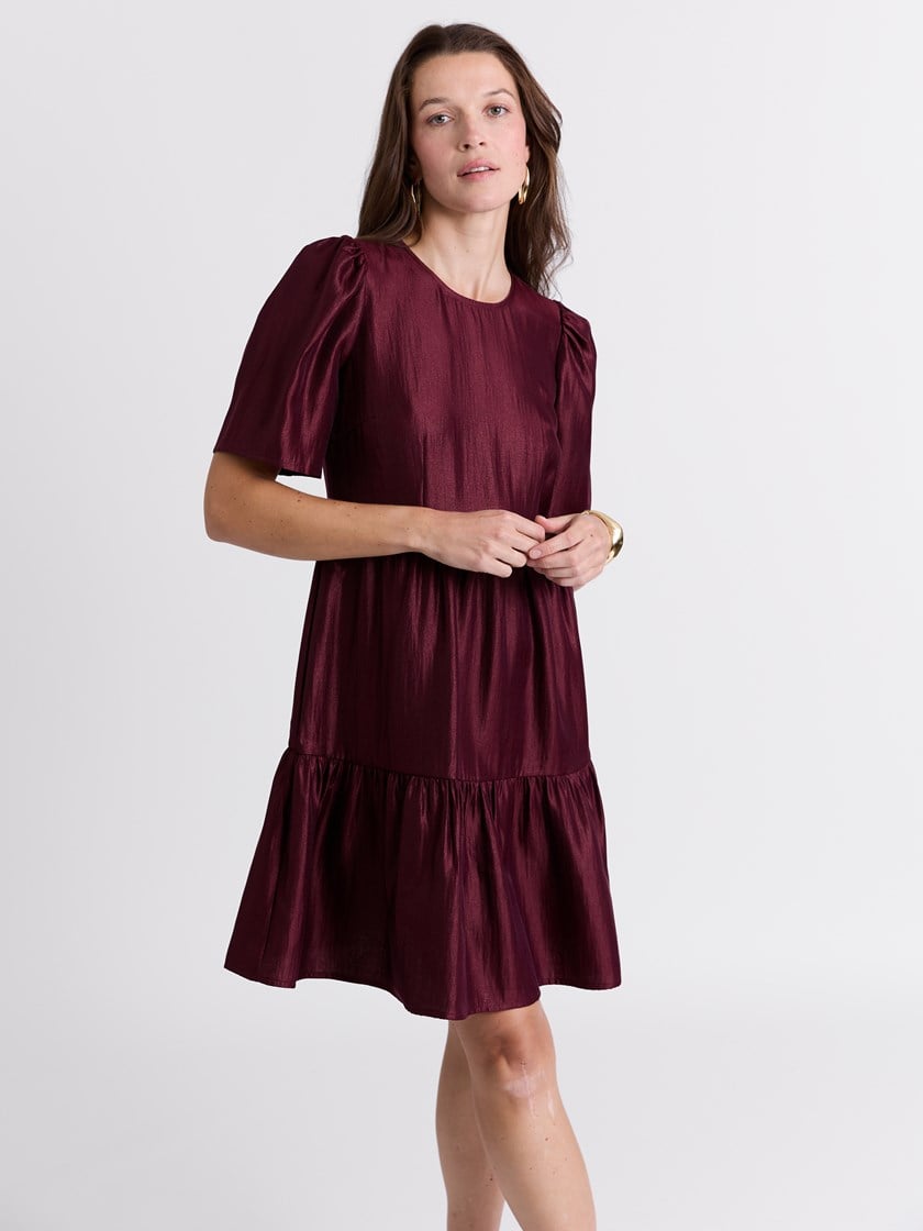 Charlene kjole Burgundy
