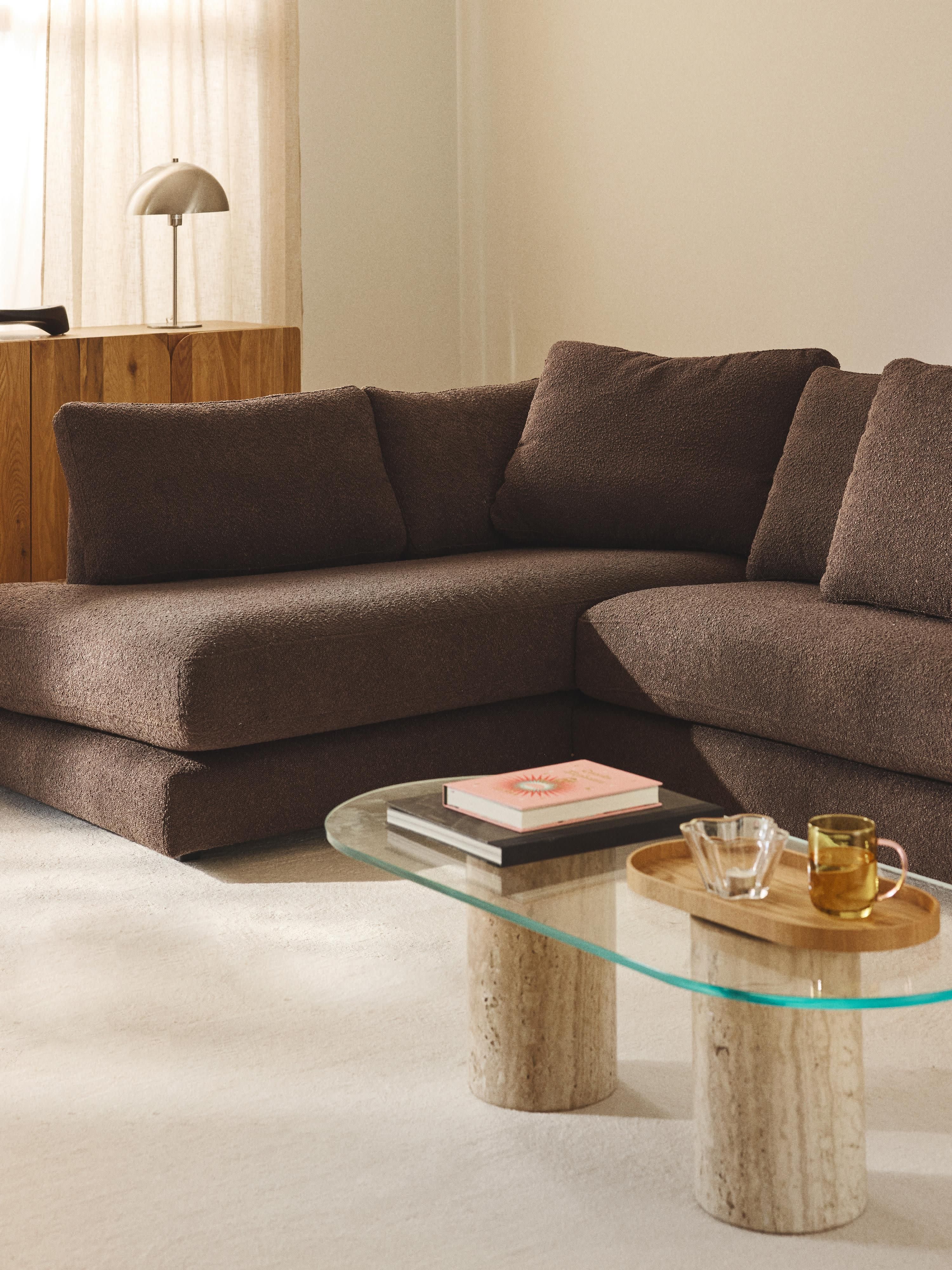 XL bouclé hoekbank Tribeca