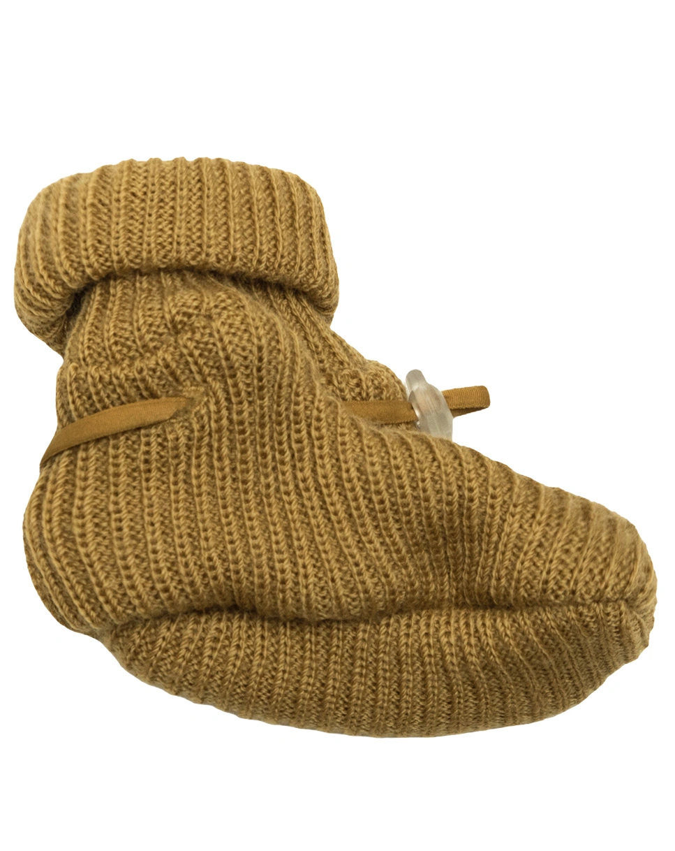 Baby-Schuhe 4005 - WOOL RIB in curry
