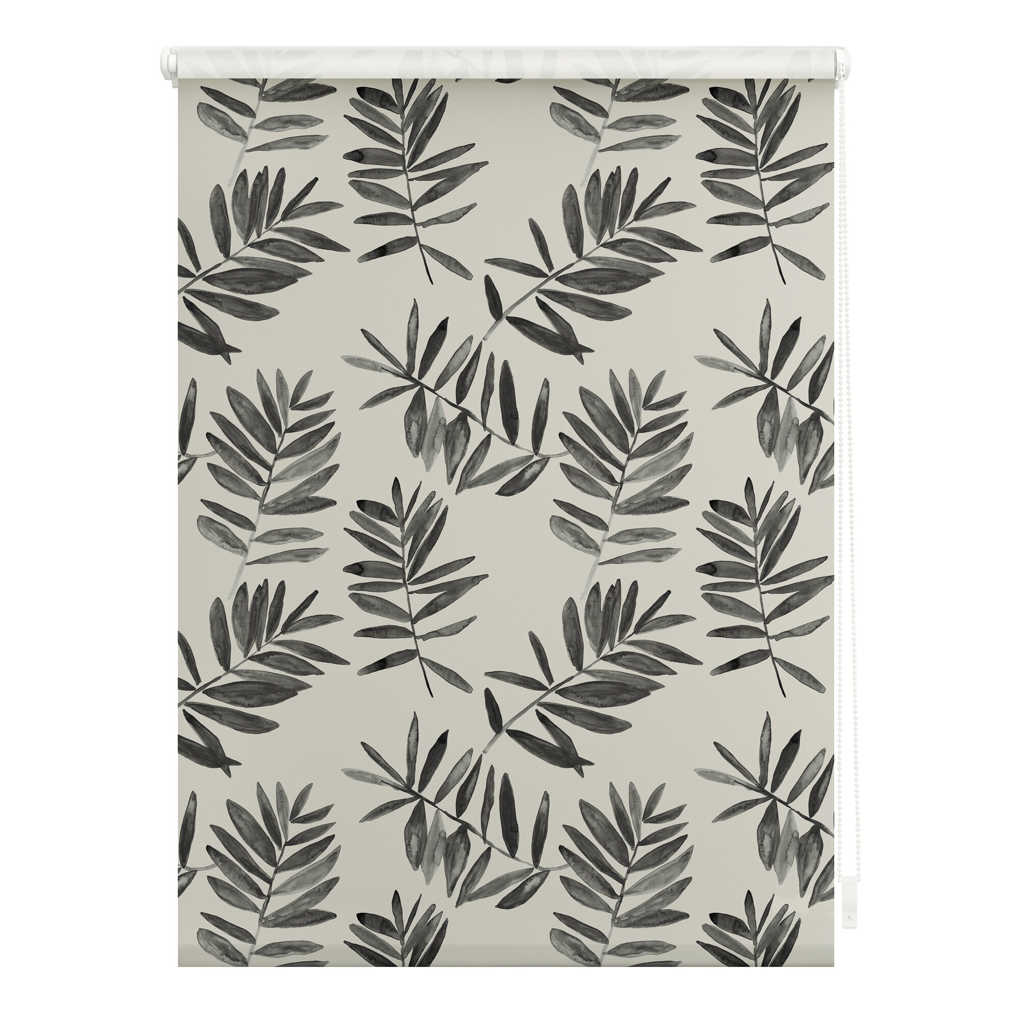 Lichtblick Rollo Klemmfix, ohne Bohren, blickdicht, Black Watercolor Branches - Schwarz
