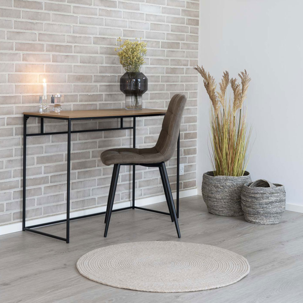 Buiten vloerkleed Macy - Gevlochten - Zand Zand