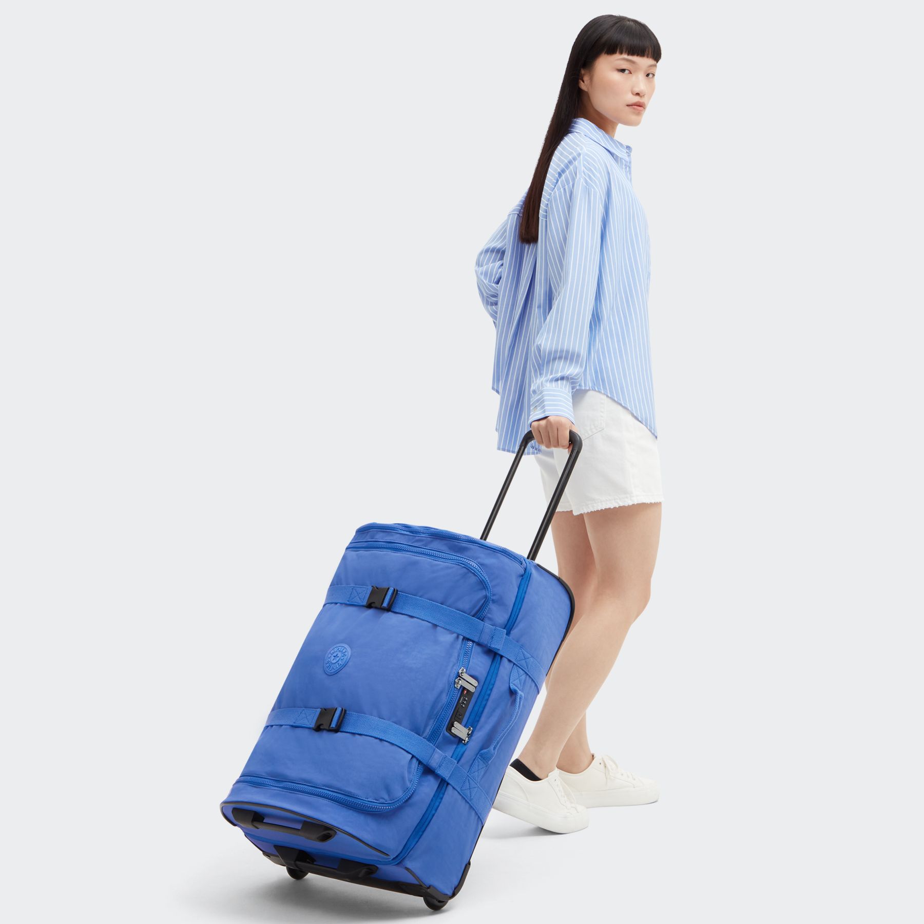 AVIANA M Valise à roulettes de taille moyenne avec sangles ajustables - Havana Blue