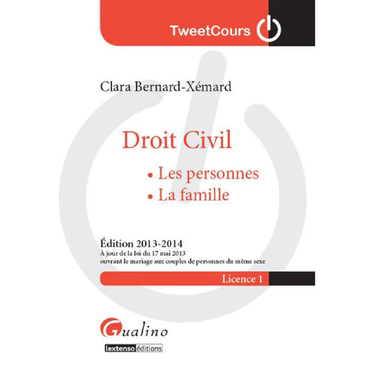 Droit civil : les personnes, la famille : licence 1 · Occasion