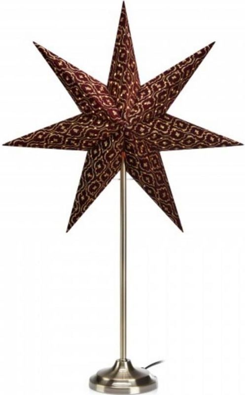 MARKSLÖJD - Baroque - Staande Ster - Antiek - Rood - 45 cm