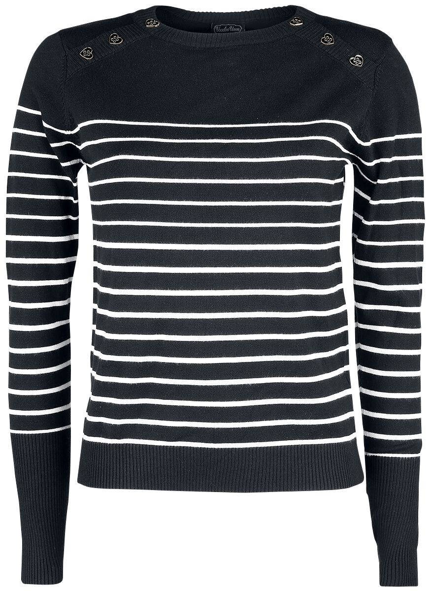 Sweat Black Sea Rayé | Voodoo Vixen Pull tricoté