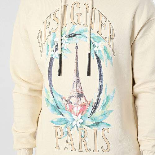 Sweat Capuche Beige