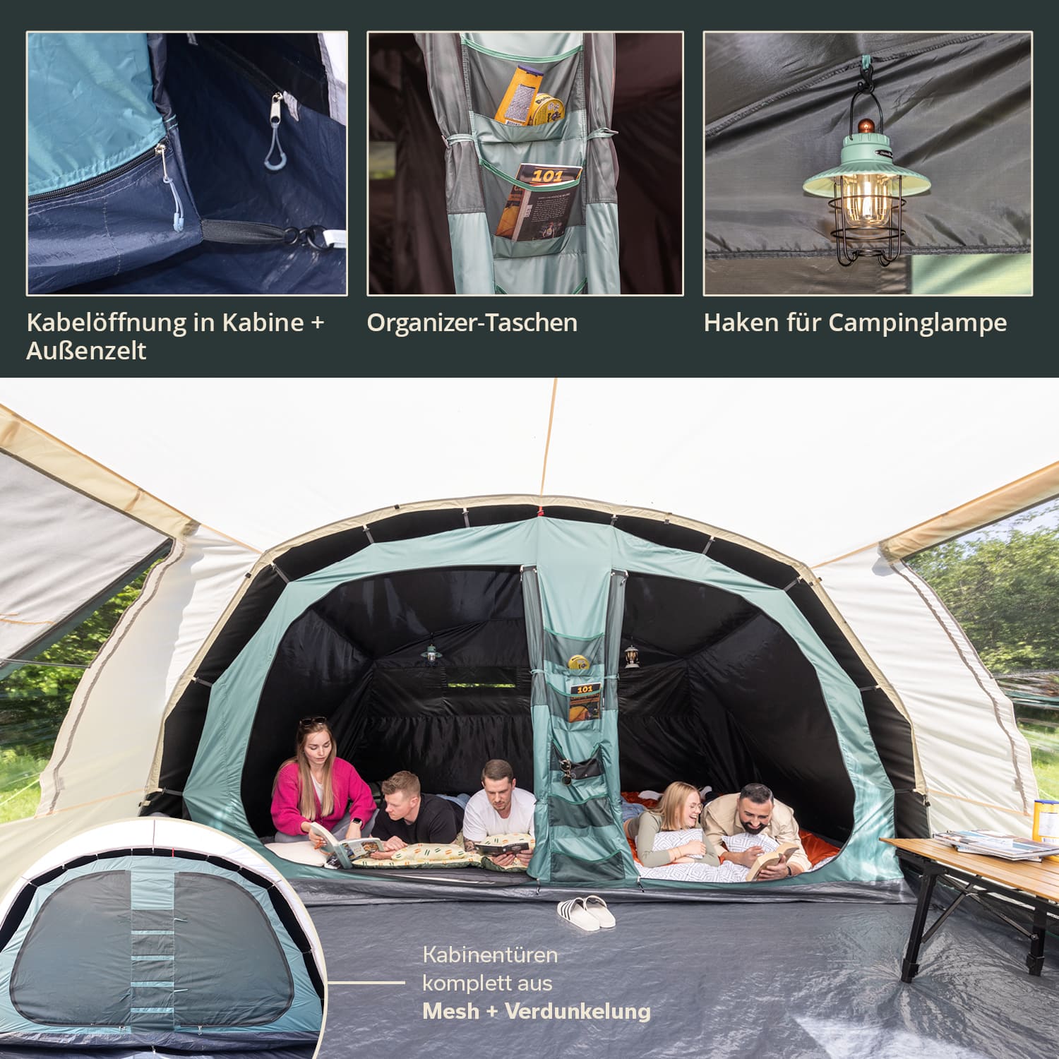 Skandika Hafslo 5 Sleeper Protect tunneltent
