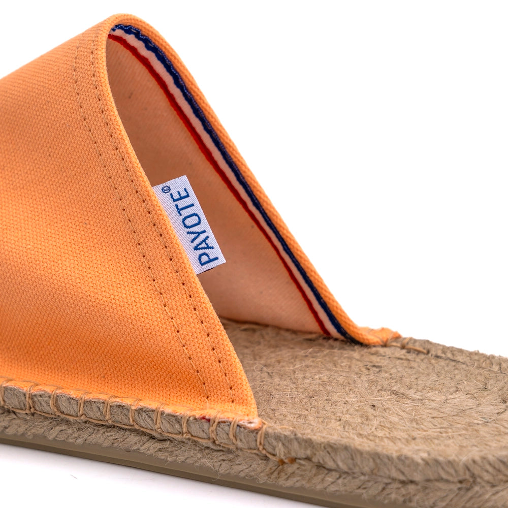 Mule Espadrille Orange Saumon