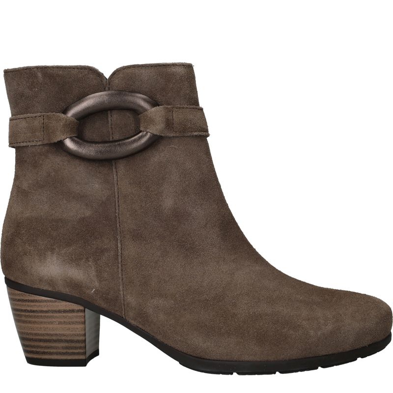 Gabor Enkellaarsjes Taupe Dames