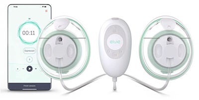 Elvie Elektrisk Brystpumpe Dobbel inkl 3-i-1 Veske