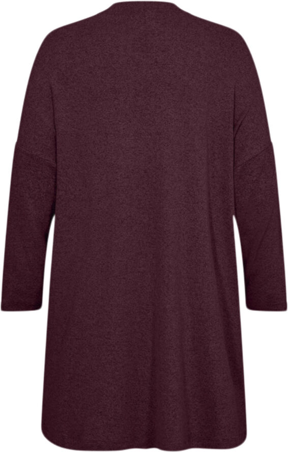 Wasabiconcept Curvy WA-SIMONE 3 Cardigan Bordeaux 94975 wine melange