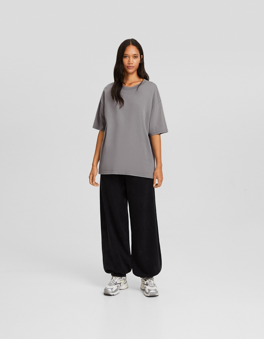 Camiseta de manga curta oversized
