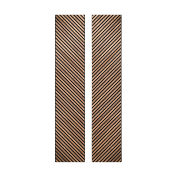 Lattenwand Hongaarse punt licht eiken 260x52,6 cm, dikte 22 mm - 2 stuks per pak (links en rechts)