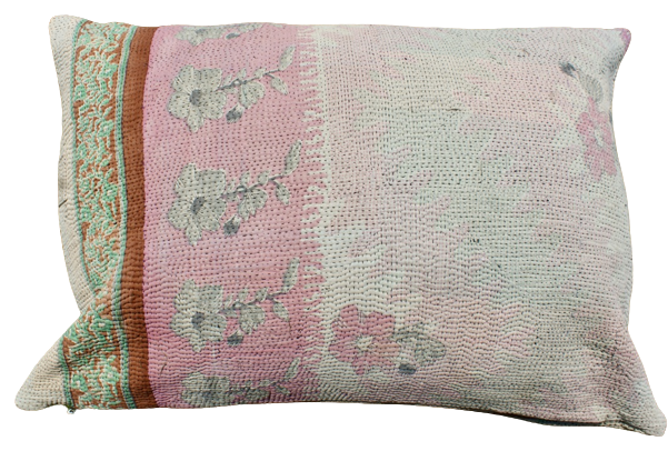 Kussen Kantha vintage 50x70 cm Terra Flower