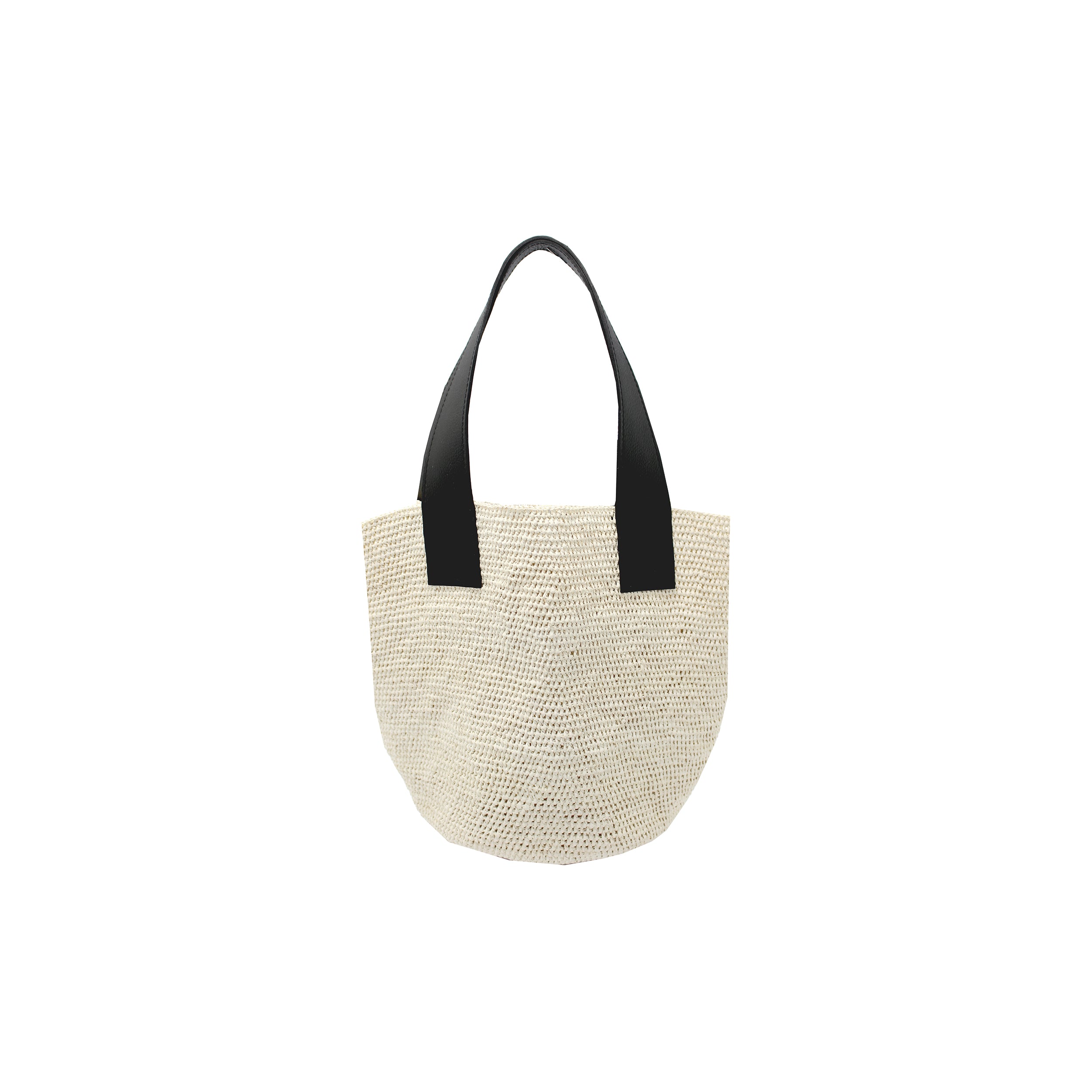 Mini sac en paille tissée 