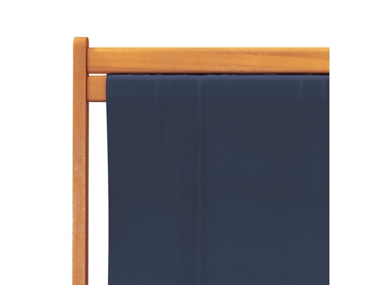 VIDAXL - Chilienne Chaises de plage pliables lot de 2 bleu tissu