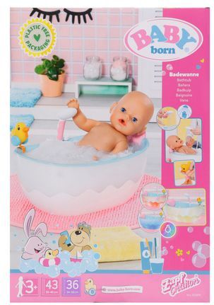 Sourcing - Interactief Bad Met Douche - Voor Baby Born 43cm - Model 832691