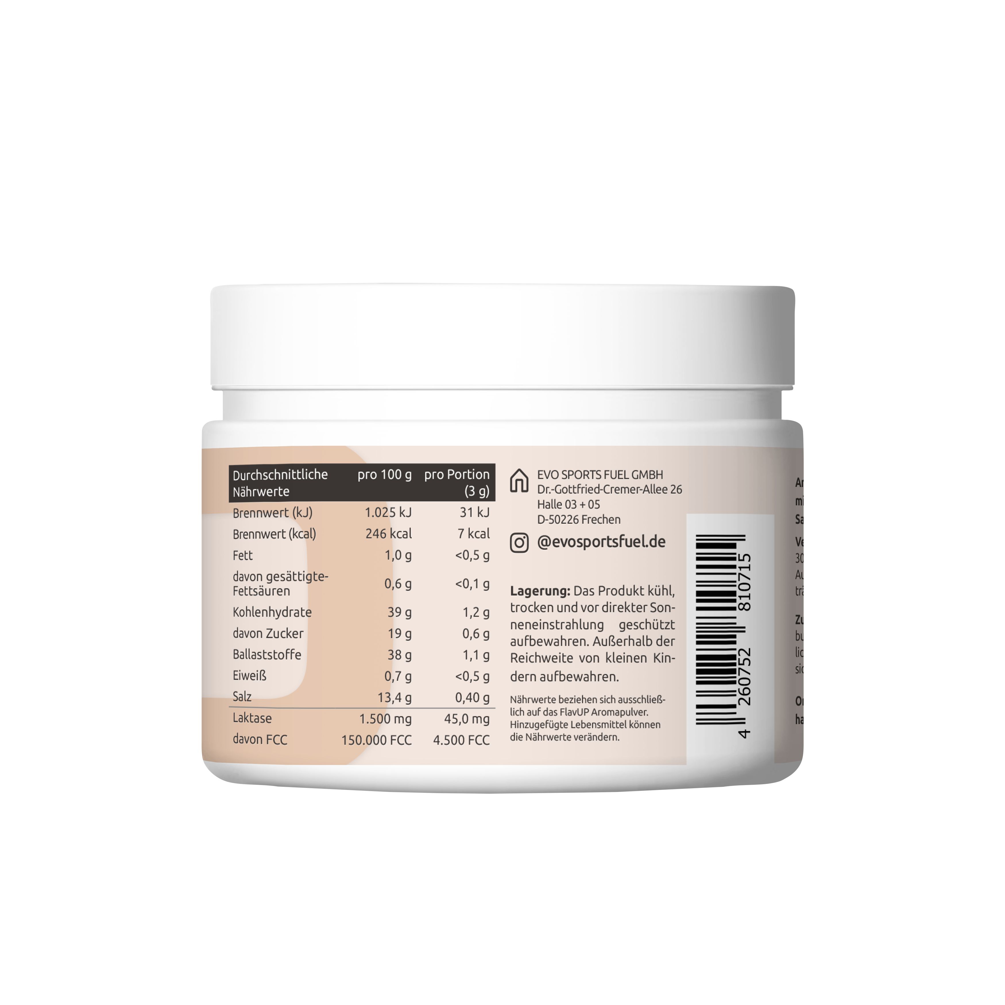 EVO FLAVUP SALTED CARAMEL GESCHMACKSPULVER