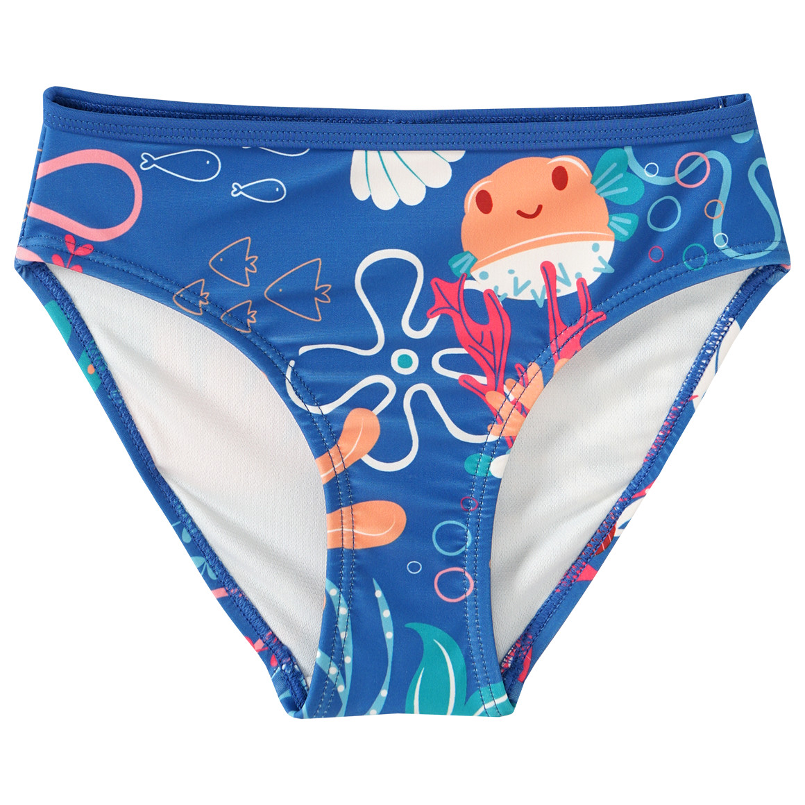 Famy Mädchen Bikini mit Meerestiere-Motiv blau / bunt