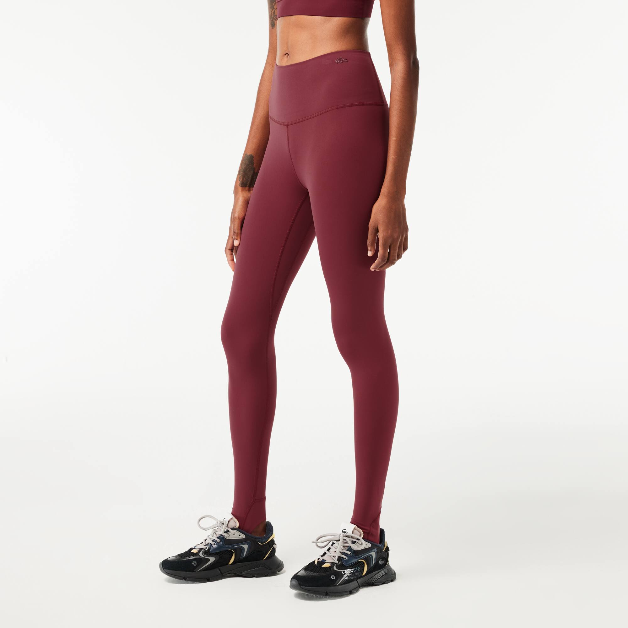 Legging fuseau femme Lacoste en polyamide recyclé Pantalons de survêtement - Rouge - Lacoste - Femme