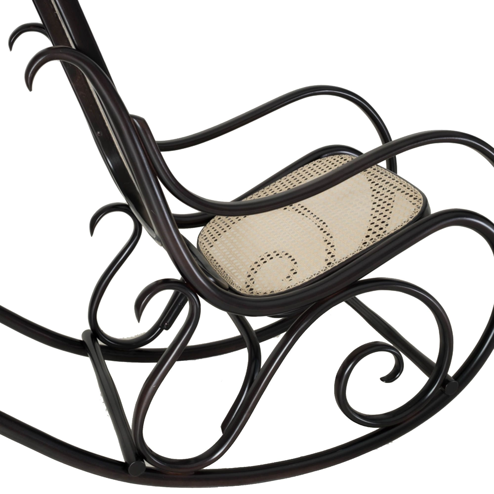 Schommelstoel Felicia Thonet Zwart