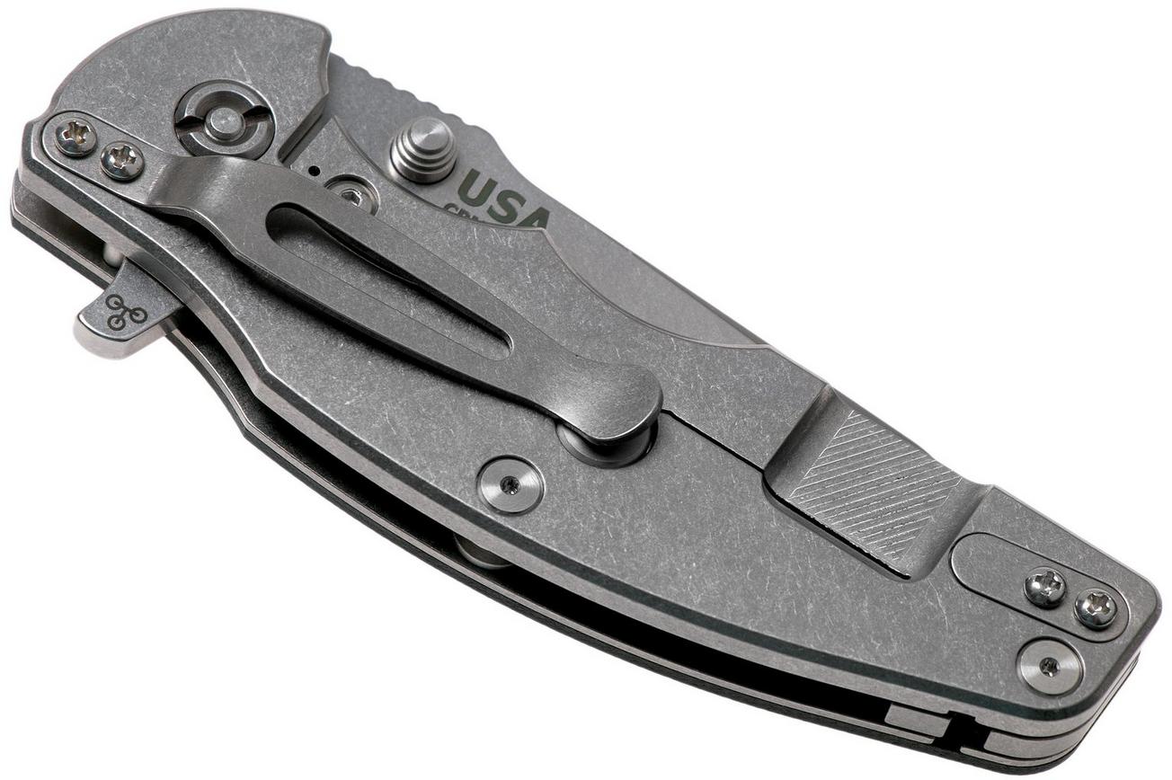 Rick Hinderer Jurassic Spearpoint 20CV Stonewash Black G10 zakmes