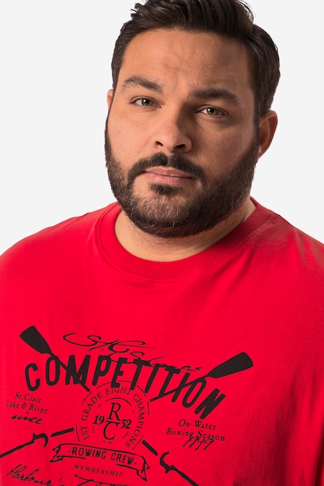 Men+ T-Shirt, Halbarm, Competition Print, bis 84/86