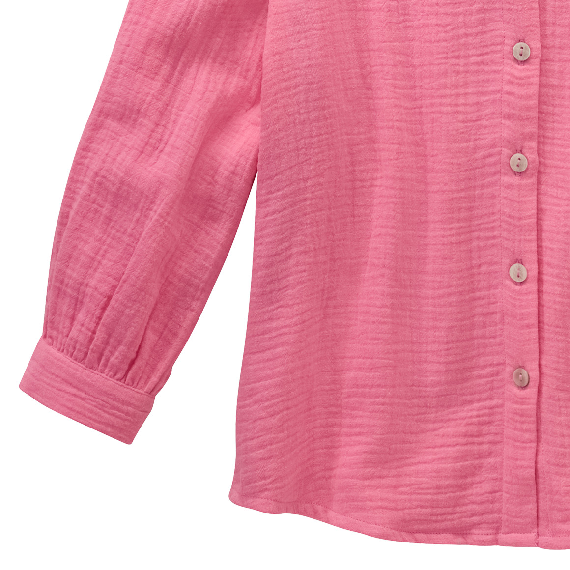 Jonas Nielsen Mädchen Musselin-Bluse aus Bio-Baumwolle hellpink