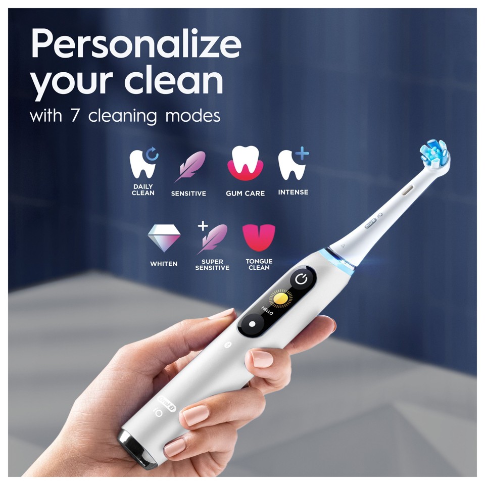 Oral-B - iO9S Hvid Alabaster Elektrisk Tandbørste