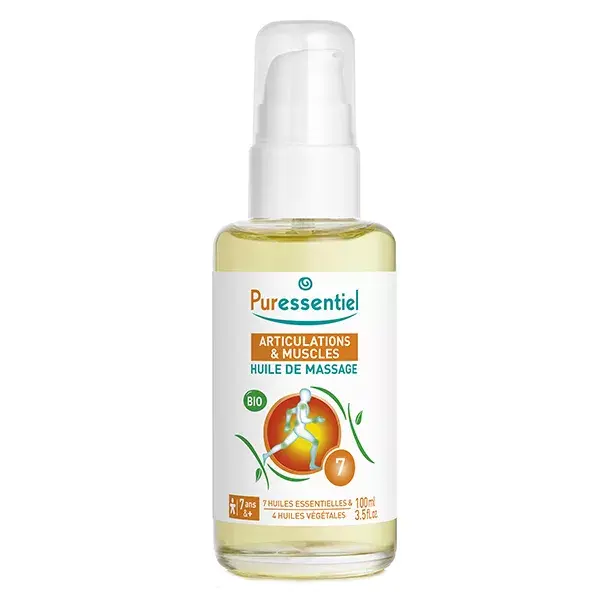 Óleo de Massagem Puressentiel para Articulações e Músculos com Arnica e Wintergreen Orgânico 100ml