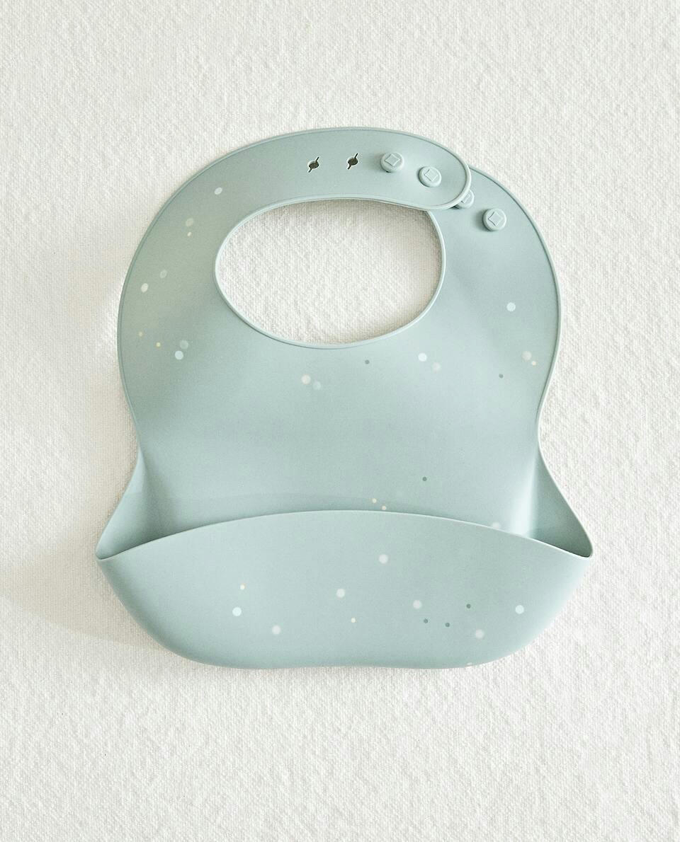 BABADOR DE SILICONE COM BOLINHAS