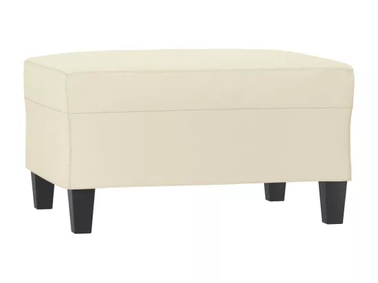 Repose-pied Crème 70x55x41 cm Similicuir